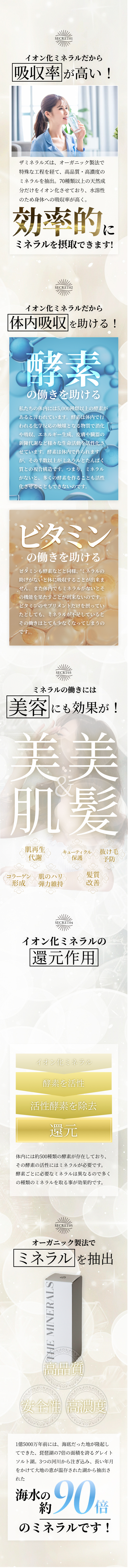 ミネラルを取り込む必要